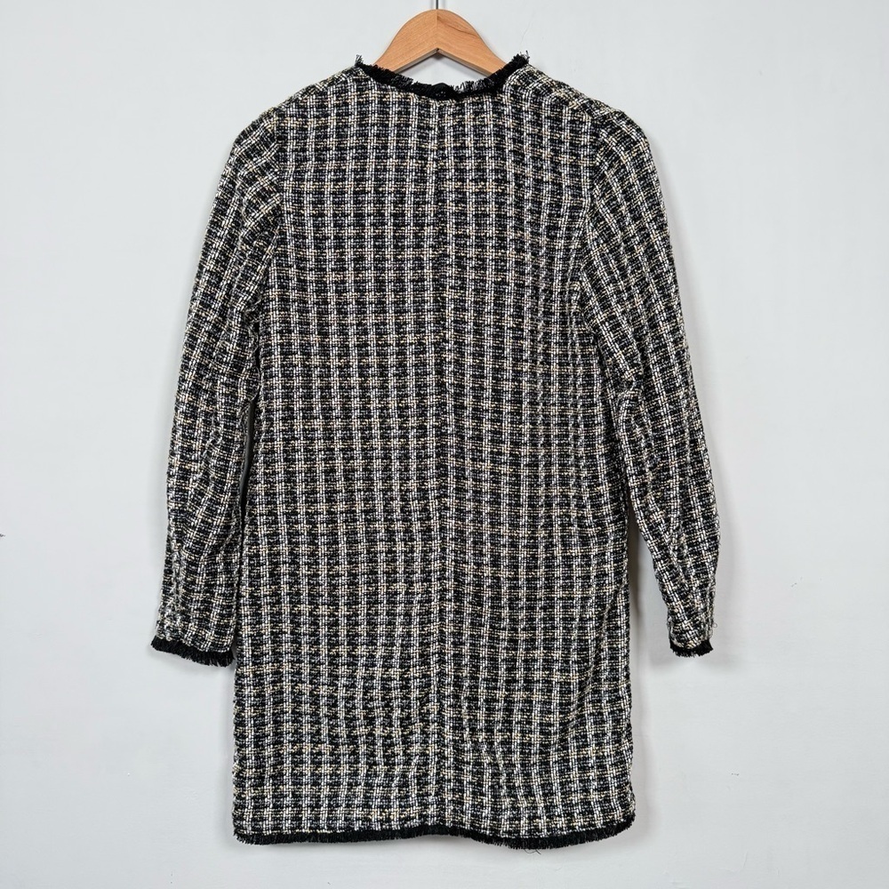 H&M Checkered Long Blazer/Coat, Size 4, Great Condition! - Picture 5 of 10